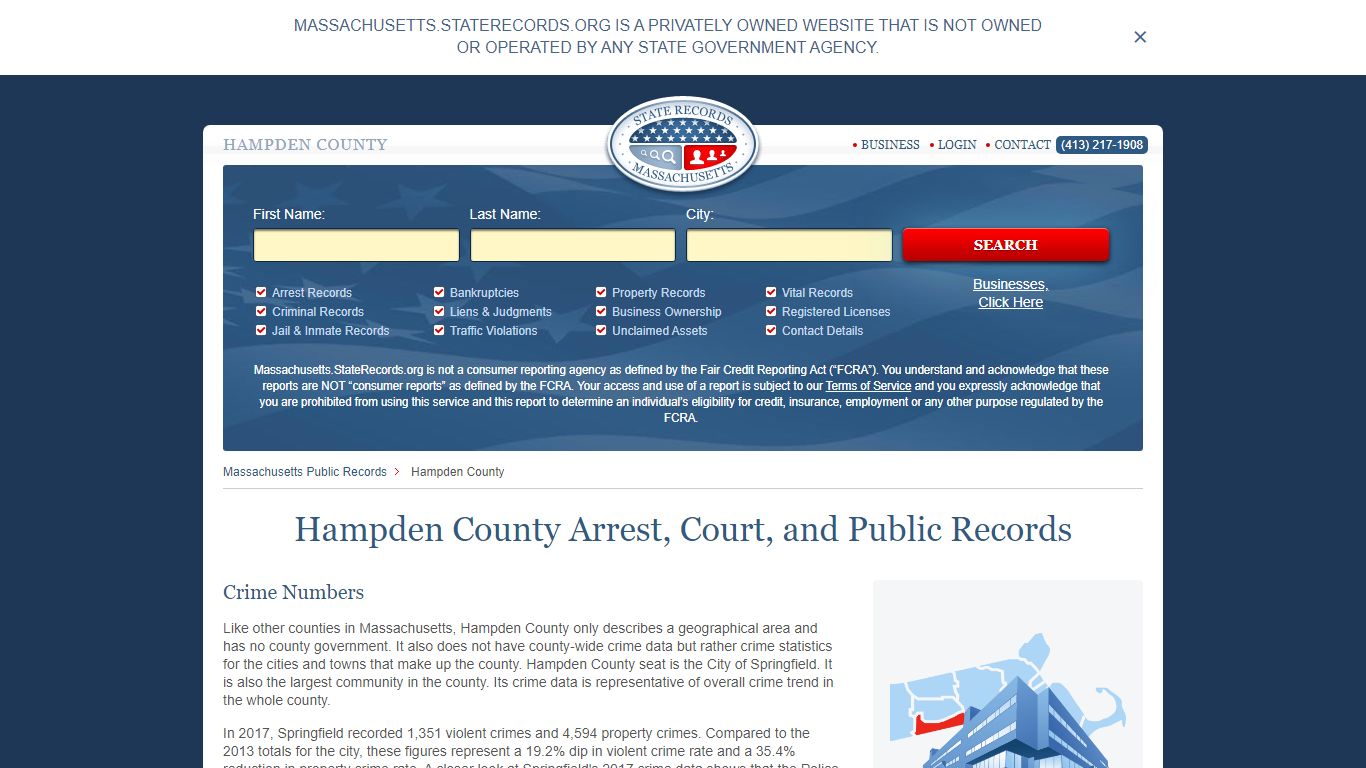 Hampden County Arrest, Court, and Public Records
